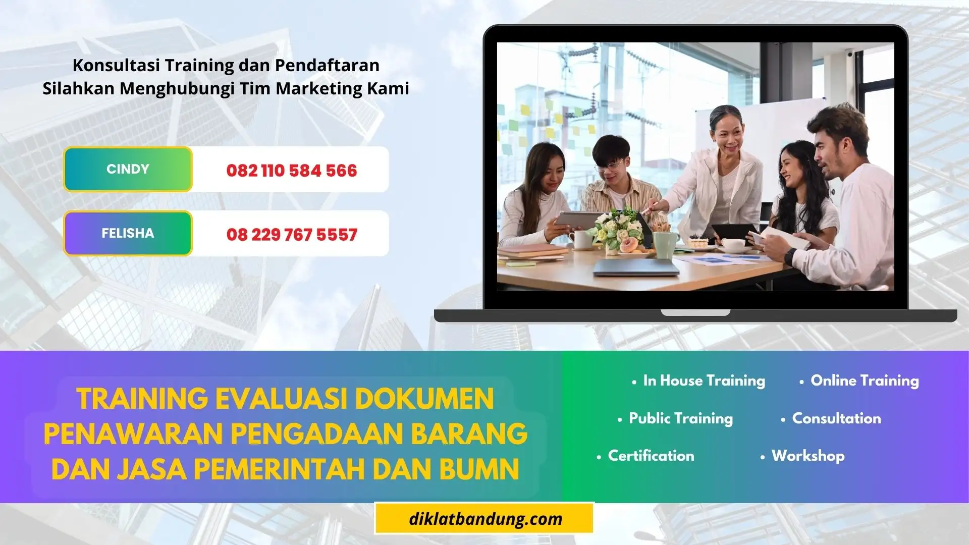 TRAINING EVALUASI DOKUMEN PENAWARAN PENGADAAN BARANG DAN JASA PEMERINTAH DAN BUMN