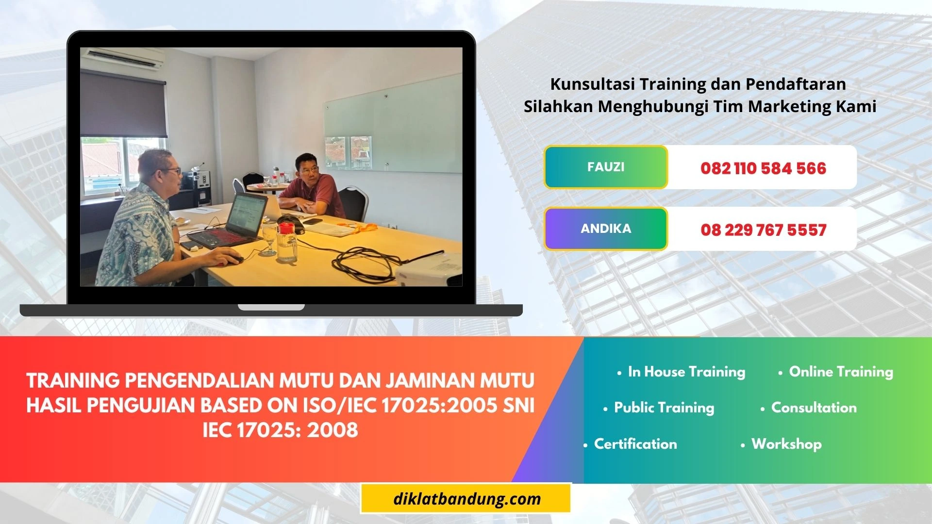 TRAINING PENGENDALIAN MUTU DAN JAMINAN MUTU HASIL PENGUJIAN BASED ON ISOIEC 170252005 SNI IEC 17025 2008